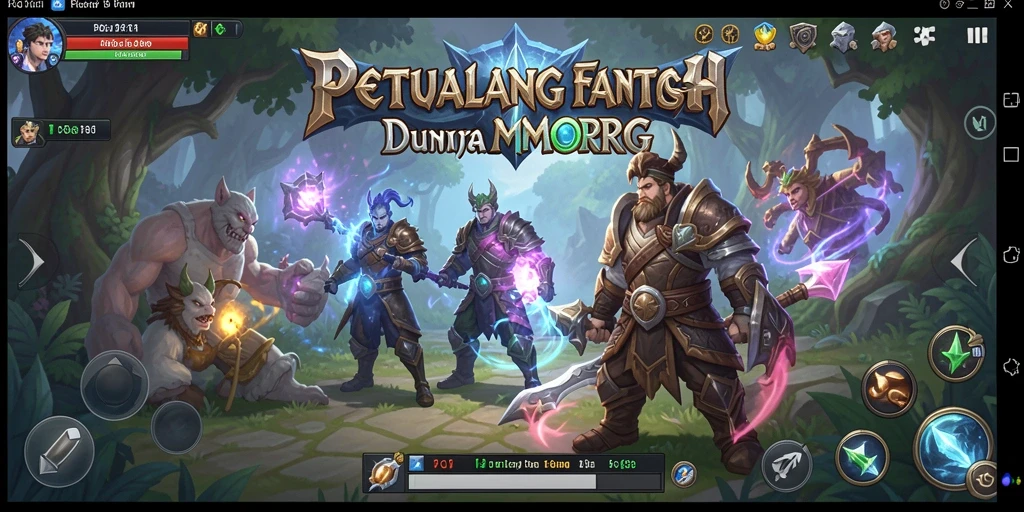 Tampilan screenshot PG11 menampilkan pertempuran epik antara karakter dan monster dalam dunia MMORPG.
